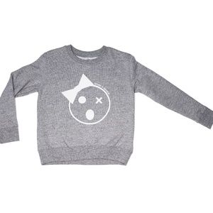 NWT Crew Kids Sweatshirt Grey Szs 2-7